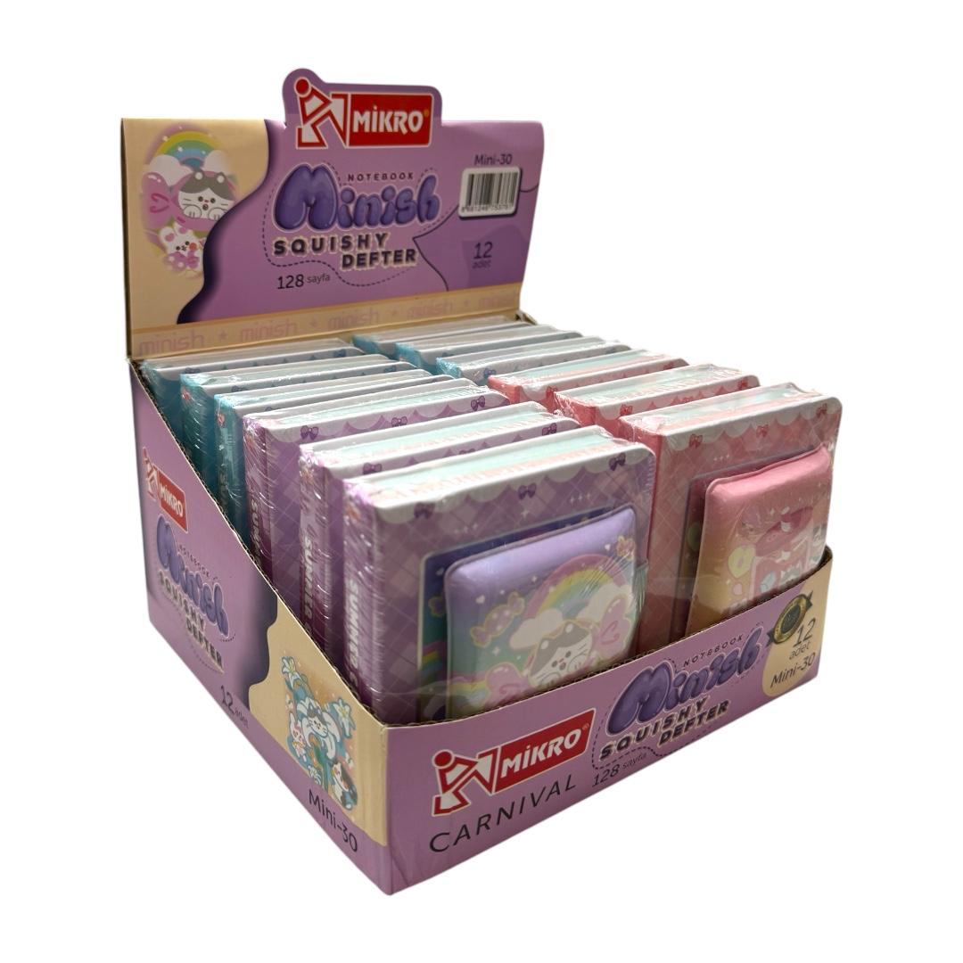 MİKRO MİNİSH MİNİ-30 SUKUSHİ NOT DEFTERİ 128 SAYFA 12'Lİ PAKET
